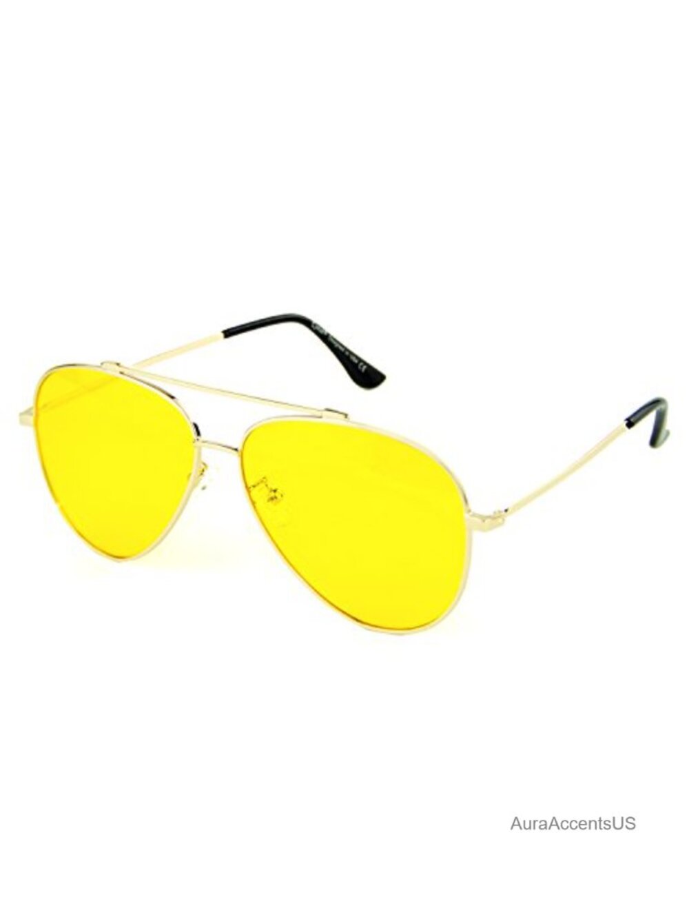 Oversize Double-Bridge Aviator Blue Light Blocking Glasses UV400 Eyeglasses